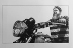 motorcycle pencil drawing portrait